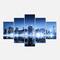 Designart - Night New York City Mirrored - Cityscape Canvas Art Print